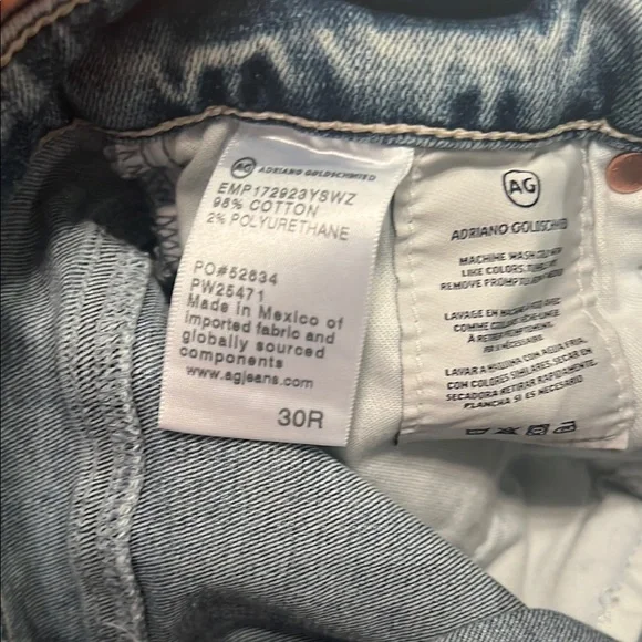 AG-ED Denim Jeans Distressed 30R - Picture 11 of 11